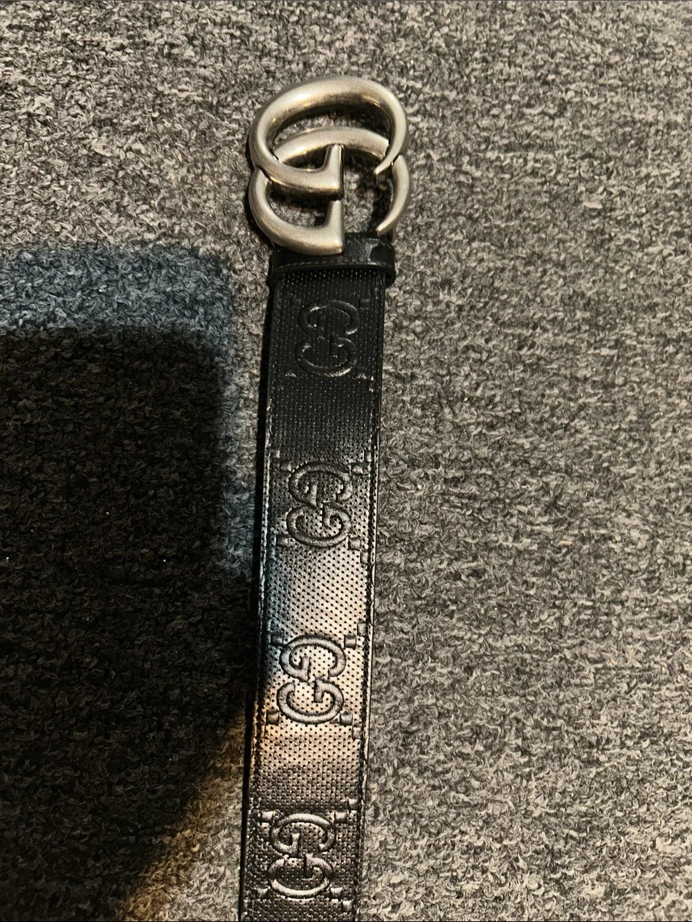 Gucci Black Leather Double G Buckle Belt (Size 38) NEVER WORN - Picture 6 of 6